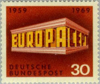 Germany 1969 C.E.P.T.- Building-Stamps-Germany-StampPhenom