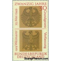 Germany 1969 Heraldic Eagles of Federal and Weimar Republics-Stamps-Germany-StampPhenom