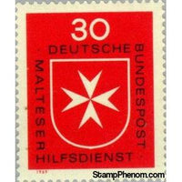 Germany 1969 Malteser Cross-Stamps-Germany-StampPhenom