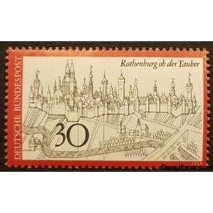 Germany 1969 Rothenburg ob der Tauber-Stamps-Germany-StampPhenom