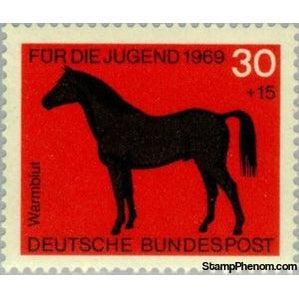 Germany 1969 Saddle Horse-Stamps-Germany-StampPhenom