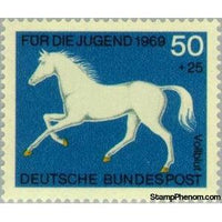 Germany 1969 Thoroughbred-Stamps-Germany-StampPhenom