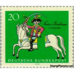 Germany 1970 250th Birth Anniversary of Baron of Münchhausen-Stamps-Germany-Mint-StampPhenom