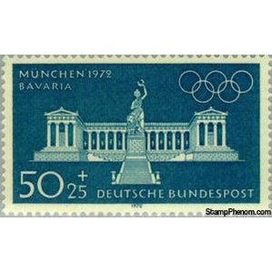 Germany 1970 Bavaria and Hall of Fame (built 1843-1853)-Stamps-Germany-Mint-StampPhenom