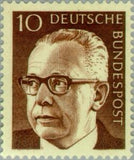 Germany 1970 Dr. H.C. Gustav Heinemann (1899-1976), 3rd Federal President-Stamps-Germany-Mint-StampPhenom