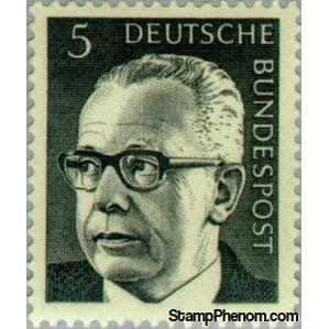 Germany 1970 Dr. H.C. Gustav Heinemann (1899-1976), 3rd Federal President-Stamps-Germany-Mint-StampPhenom