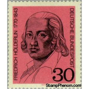 Germany 1970 Friedrich Hölderlin (1770-1843)-Stamps-Germany-Mint-StampPhenom