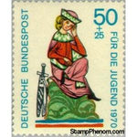 Germany 1970 Walther von der Vogelweide-Stamps-Germany-Mint-StampPhenom