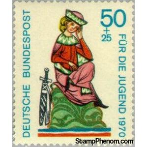 Germany 1970 Walther von der Vogelweide-Stamps-Germany-Mint-StampPhenom