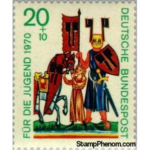 Germany 1970 Wolfram von Eschenbach-Stamps-Germany-Mint-StampPhenom