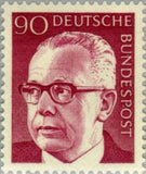 Germany 1971 Dr. H.C. Gustav Heinemann (1899-1976), 3rd Federal President-Stamps-Germany-Mint-StampPhenom