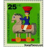 Germany 1971 Rider; Toy Vehicle-Stamps-Germany-Mint-StampPhenom