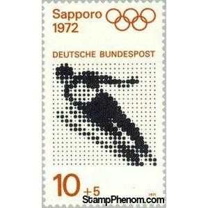 Germany 1971 Ski Jumping-Stamps-Germany-Mint-StampPhenom