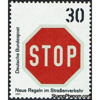 Germany 1971 Stop! Give way-Stamps-Germany-Mint-StampPhenom