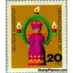 Germany 1971 Wooden turned Christmas Angel-Stamps-Germany-Mint-StampPhenom