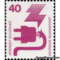 Germany 1972 Defective Plug-Stamps-Germany-Mint-StampPhenom