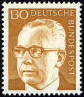 Germany 1972 Dr. H.C. Gustav Heinemann (1899-1976), 3rd Federal President-Stamps-Germany-Mint-StampPhenom