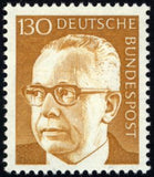 Germany 1972 Dr. H.C. Gustav Heinemann (1899-1976), 3rd Federal President-Stamps-Germany-Mint-StampPhenom