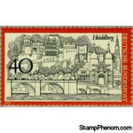 Germany 1972 Heidelberg with Neckar bridge and castle-Stamps-Germany-Mint-StampPhenom