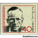 Germany 1972 Kurt Schumacher (1895-1952), social democratic politician-Stamps-Germany-Mint-StampPhenom