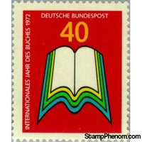 Germany 1972 Open book-Stamps-Germany-Mint-StampPhenom