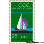 Germany 1972 Sailing & Olympic Rings-Stamps-Germany-Mint-StampPhenom