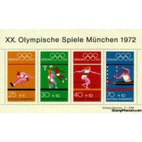 Germany 1972 Various Olympic disciplines-Stamps-Germany-Mint-StampPhenom