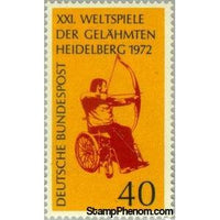 Germany 1972 Wheelchair archery-Stamps-Germany-Mint-StampPhenom