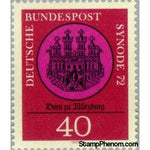 Germany 1972 Würzburg Cathedral in the Locket (city seal 1237-1560)-Stamps-Germany-Mint-StampPhenom