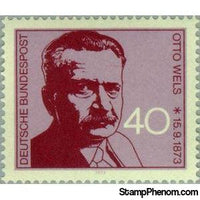 Germany 1973 Birth Centenary of Otto Wels-Stamps-Germany-Mint-StampPhenom