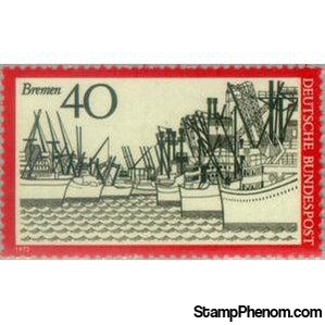 Germany 1973 Bremen-Stamps-Germany-Mint-StampPhenom