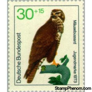 Germany 1973 Common Buzzard (Buteo buteo)-Stamps-Germany-Mint-StampPhenom