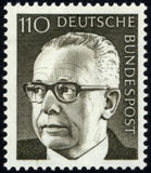 Germany 1973 Dr. H.C. Gustav Heinemann (1899-1976), 3rd Federal President-Stamps-Germany-Mint-StampPhenom