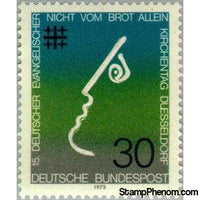 Germany 1973 “Not by Bread alone"-Stamps-Germany-Mint-StampPhenom