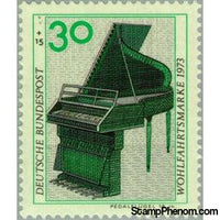 Germany 1973 Pedal Piano-Stamps-Germany-Mint-StampPhenom