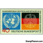 Germany 1973 UN and German Eagle Emblems-Stamps-Germany-Mint-StampPhenom