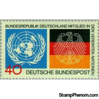 Germany 1973 UN and German Eagle Emblems-Stamps-Germany-Mint-StampPhenom