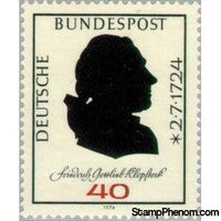 Germany 1974 250th Birth Anniversar of Friedrich Gottlieb Klopstock-Stamps-Germany-Mint-StampPhenom