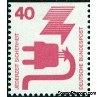 Germany 1974 Defective Plug-Stamps-Germany-Mint-StampPhenom