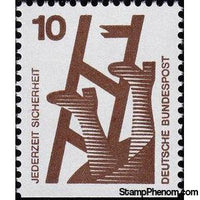 Germany 1974 Fall from Ladder-Stamps-Germany-Mint-StampPhenom