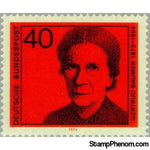 Germany 1974 Gertrud Bäumer 1873-1954-Stamps-Germany-Mint-StampPhenom