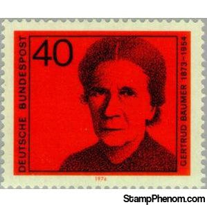 Germany 1974 Gertrud Bäumer 1873-1954-Stamps-Germany-Mint-StampPhenom