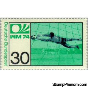 Germany 1974 Goalkeeper saving goal-Stamps-Germany-Mint-StampPhenom