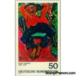 Germany 1974 "Pechstein Asleep", Erich Heckel 1883-1970-Stamps-Germany-Mint-StampPhenom