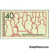 Germany 1974 Reintegration handicapped people-Stamps-Germany-Mint-StampPhenom