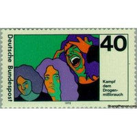 Germany 1975 Campaign to Fight Drug and Intoxicant Abuse-Stamps-Germany-Mint-StampPhenom