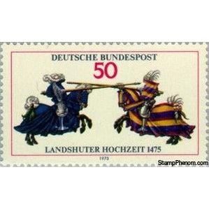 Germany 1975 Joust, from Jousting Book of William IV-Stamps-Germany-Mint-StampPhenom