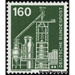 Germany 1975 Large Blast Furnace with Hot Blast Stove System-Stamps-Germany-Mint-StampPhenom