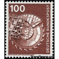 Germany 1975 Lignite/Brown Coal Conveyor Excavator-Stamps-Germany-Mint-StampPhenom