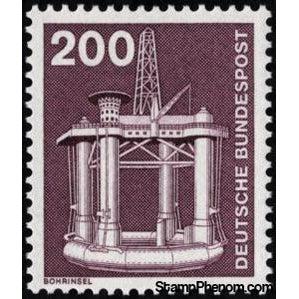 Germany 1975 Marine Drilling Platform-Stamps-Germany-Mint-StampPhenom